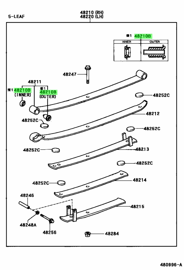 Buy Genuine Toyota 9038518009 (90385-18009) Bush. Prices, fast