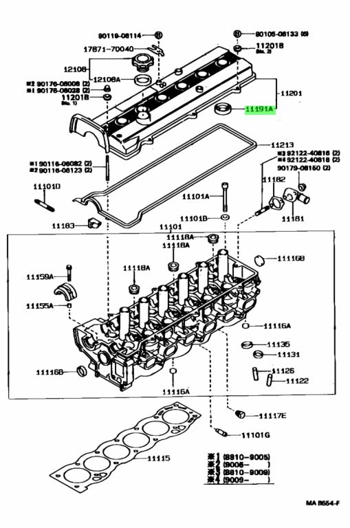 Buy Genuine Toyota 9043031003 (90430-31003) Gasket (For Spark Plug Tube ...