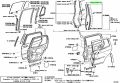 Genuine Toyota 904670500501 - CLIP(FOR ROOM PARTITION BOARD)