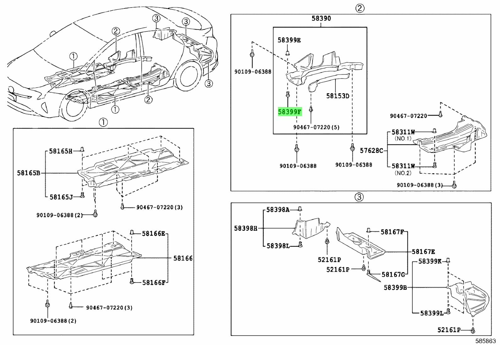 Toyota 90467 07076 c0