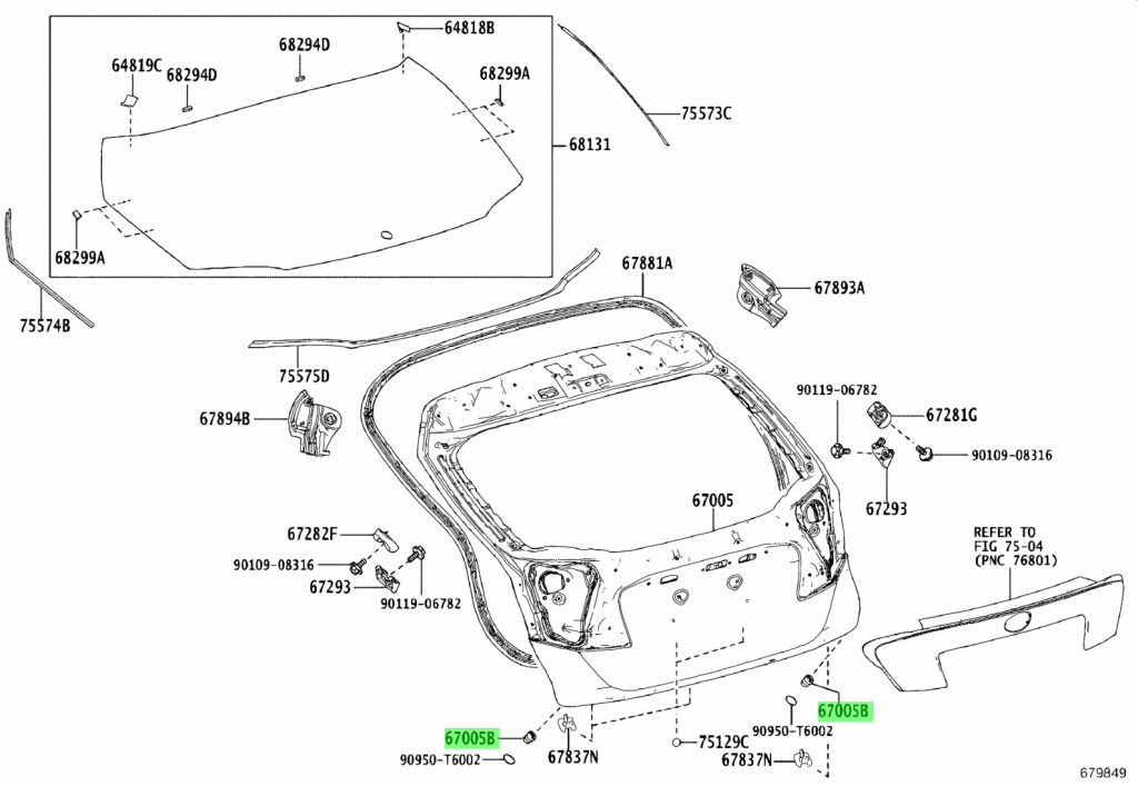 Buy Genuine Toyota 9054109142 (90541-09142) Cushion (for Back Door 