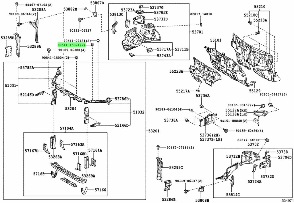 Buy Genuine Toyota 9054115024 (90541-15024) Cushion. Prices, fast ...