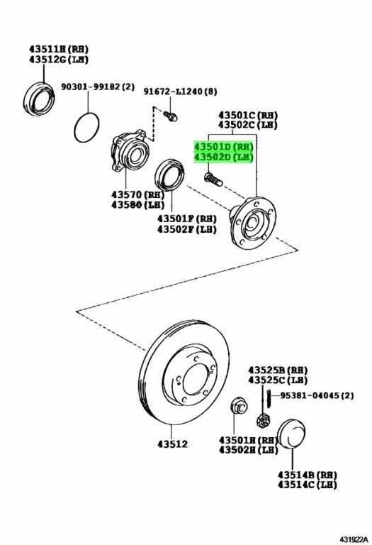 9094202083 toyota шпилька