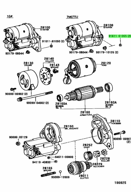 Genuine Toyota 9161161055 - BOLT (FOR CLUTCH RELEASE CYLINDER SETTING)