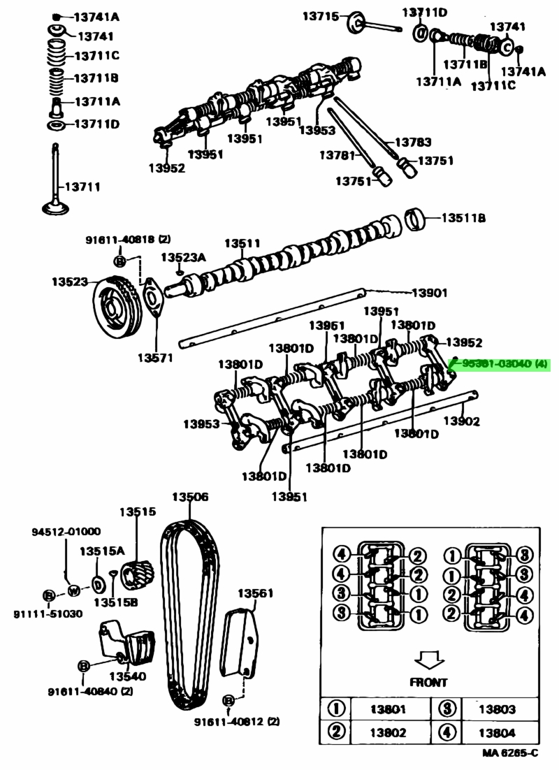 Toyota 95381 04030