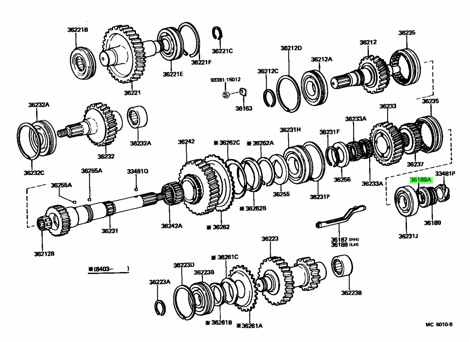 Rf1a transfer case