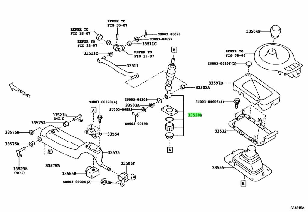 Купить Toyota SU00304562 (SU003-04562) Lever Assy, Shift (For Floor ...