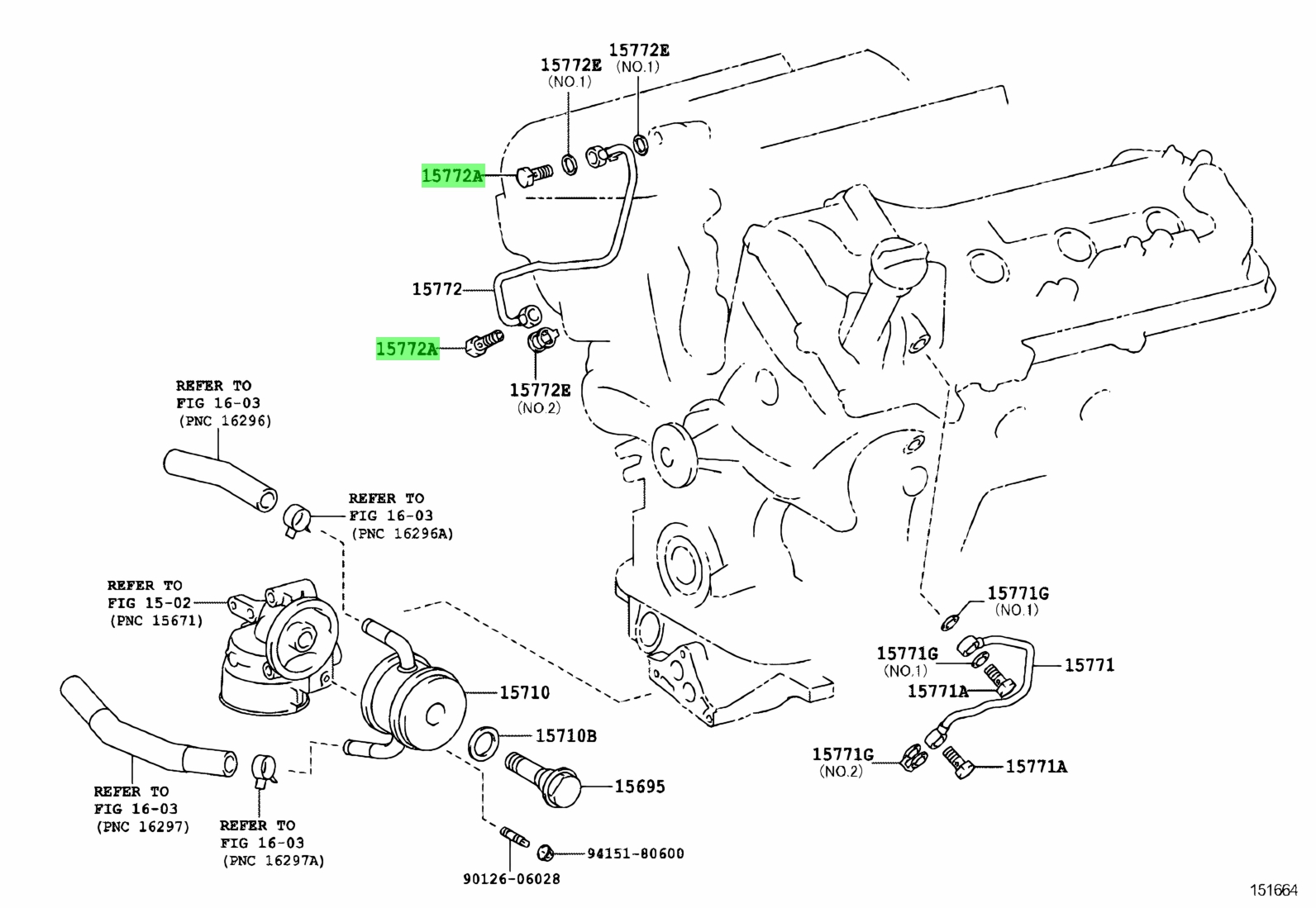 Buy Genuine Toyota 90401-16043 (9040116043) Union (For Oil Pipe ...