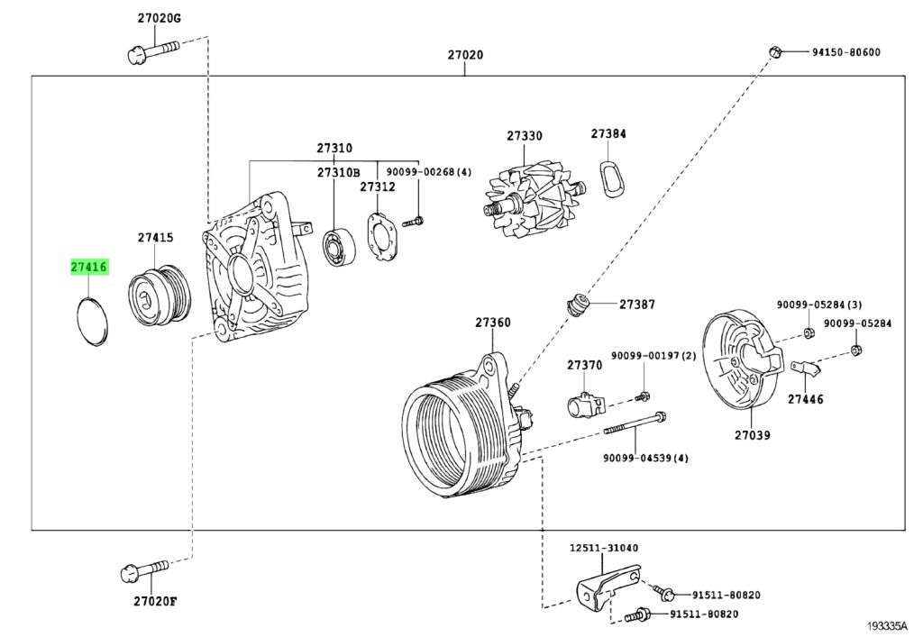 Крышка 274160w050 toyota