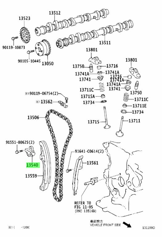 Toyota 13540 21020