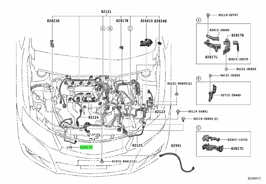 Toyota 82823 22050