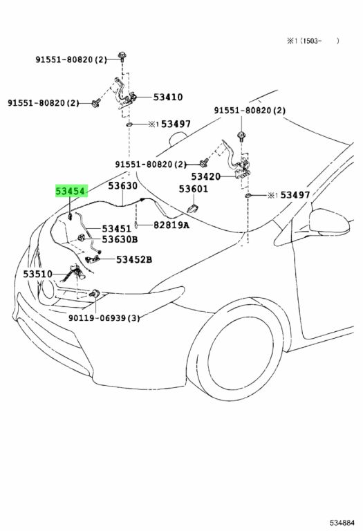 Toyota 53454 20020