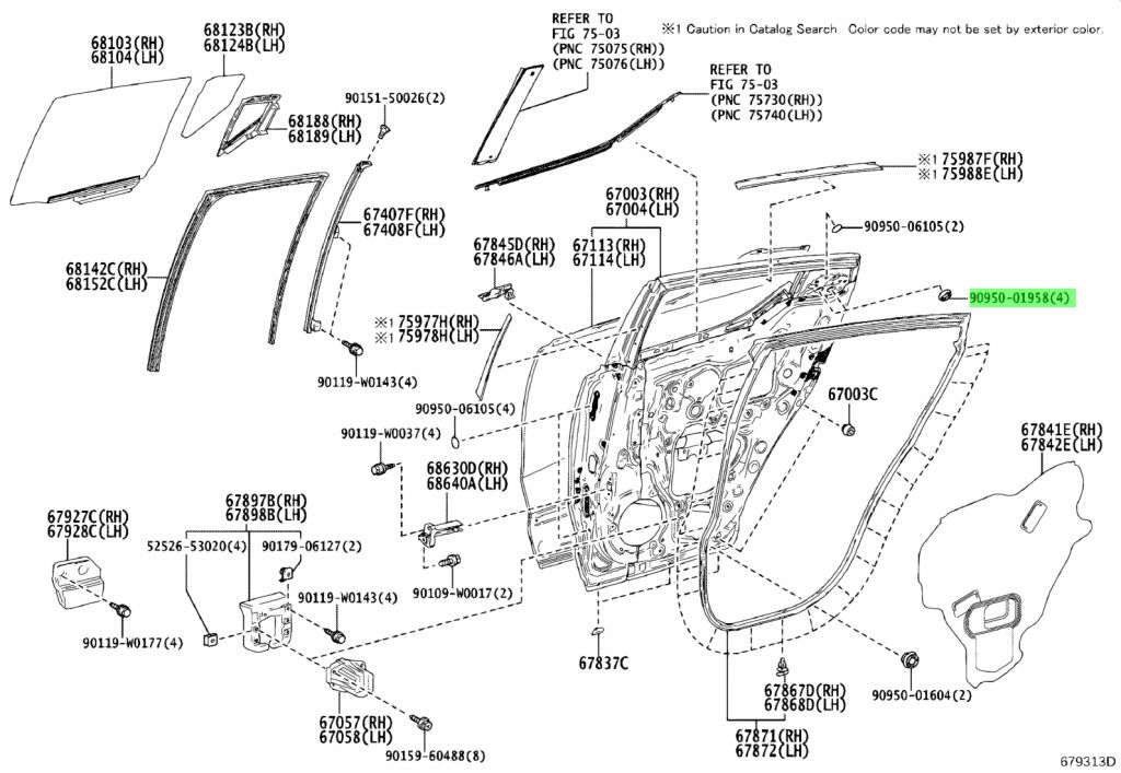 9095001958 toyota заглушка