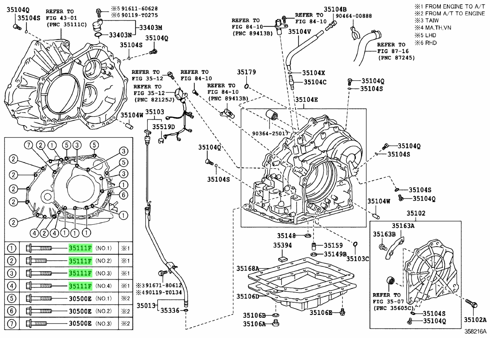 Genuine Toyota 90105-08353 (9010508353) BOLT - Amayama