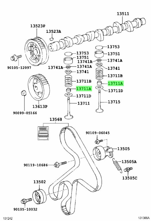 9091302112 toyota колпачок маслосъемный