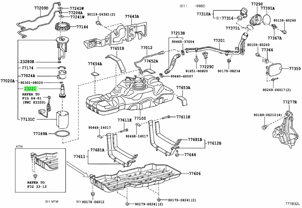 Genuine Toyota 23220-50130 (2322050130) PUMP, FUEL - Amayama