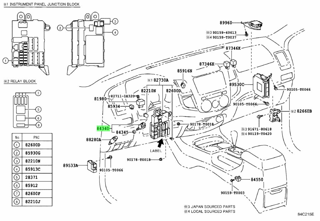 Genuine Toyota 84340-09040 (8434009040) SWITCH ASSY, STOP LAMP - Amayama