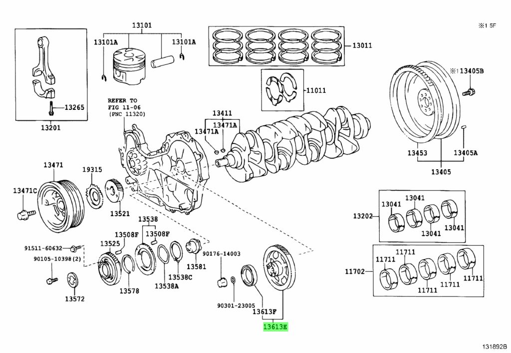 Genuine Toyota 13603-30020 (1360330020) GEAR, INJECTION - Amayama