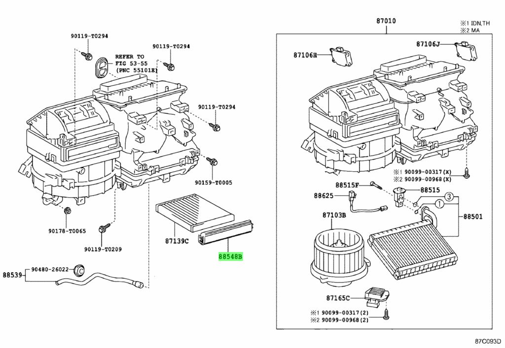 Buy Genuine Toyota 885480K010 (88548-0K010) Case, Air Filter. Prices ...