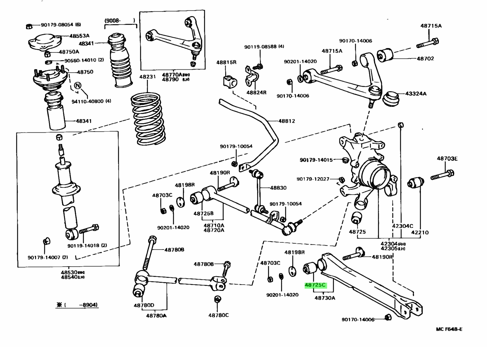 Toyota 48725 12580