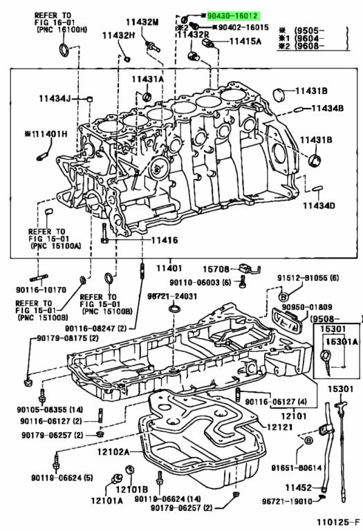 Genuine Toyota 90430-16012 (9043016012) GASKET - Amayama