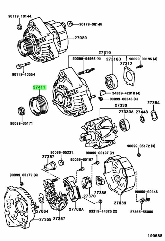 Toyota 27411 28060