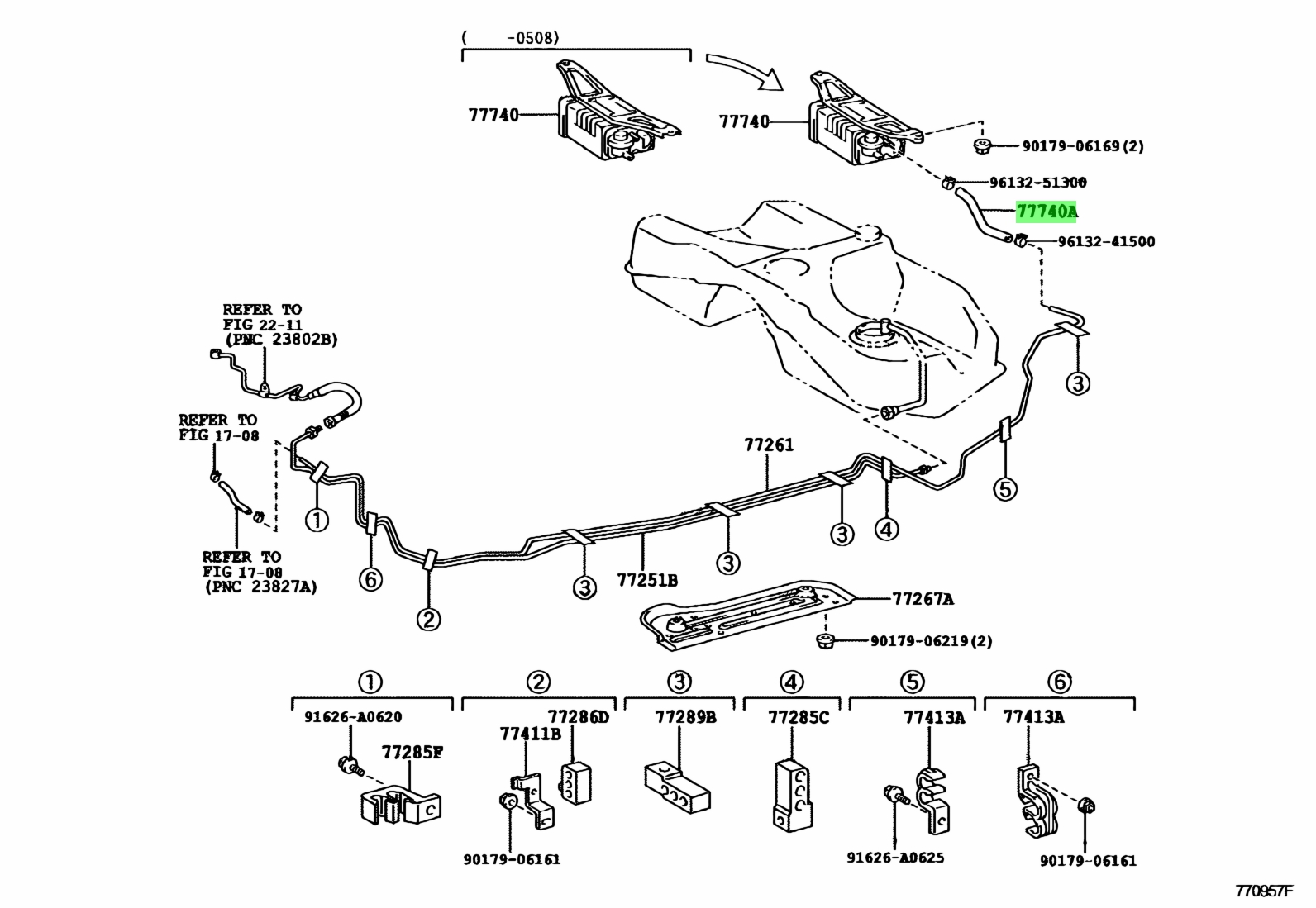 2382931010 Genuine Toyota HOSE, FUEL VAPOR FEED, NO.3 23829-31010