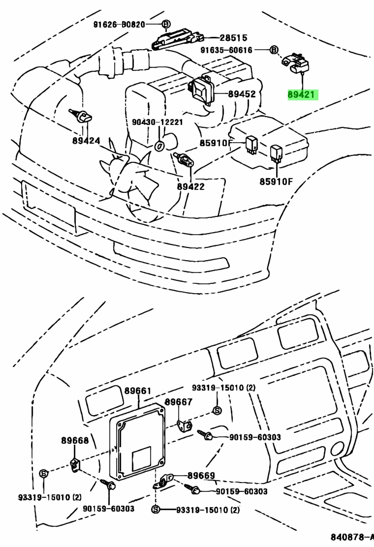 Sensor assy vacuum toyota