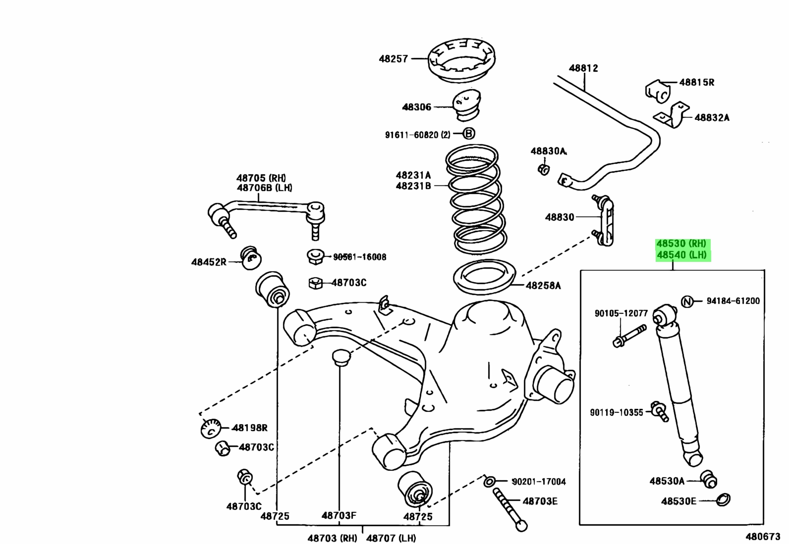 Toyota 48531 60702