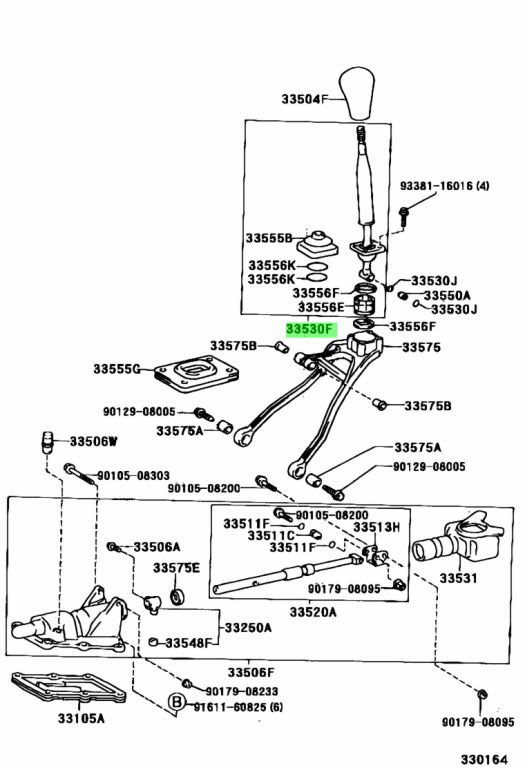 Floor shift toyota