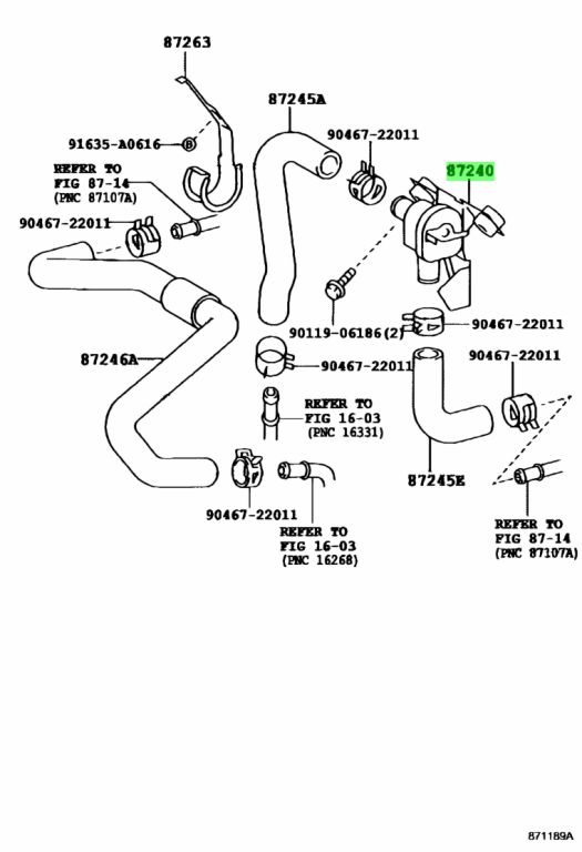 Toyota 87240 22370