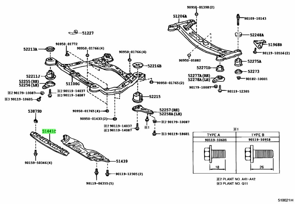 Toyota 51441 0t010