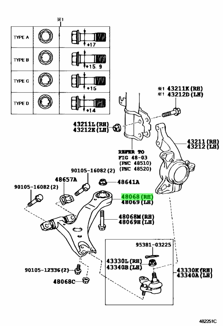 Toyota 48068 60030