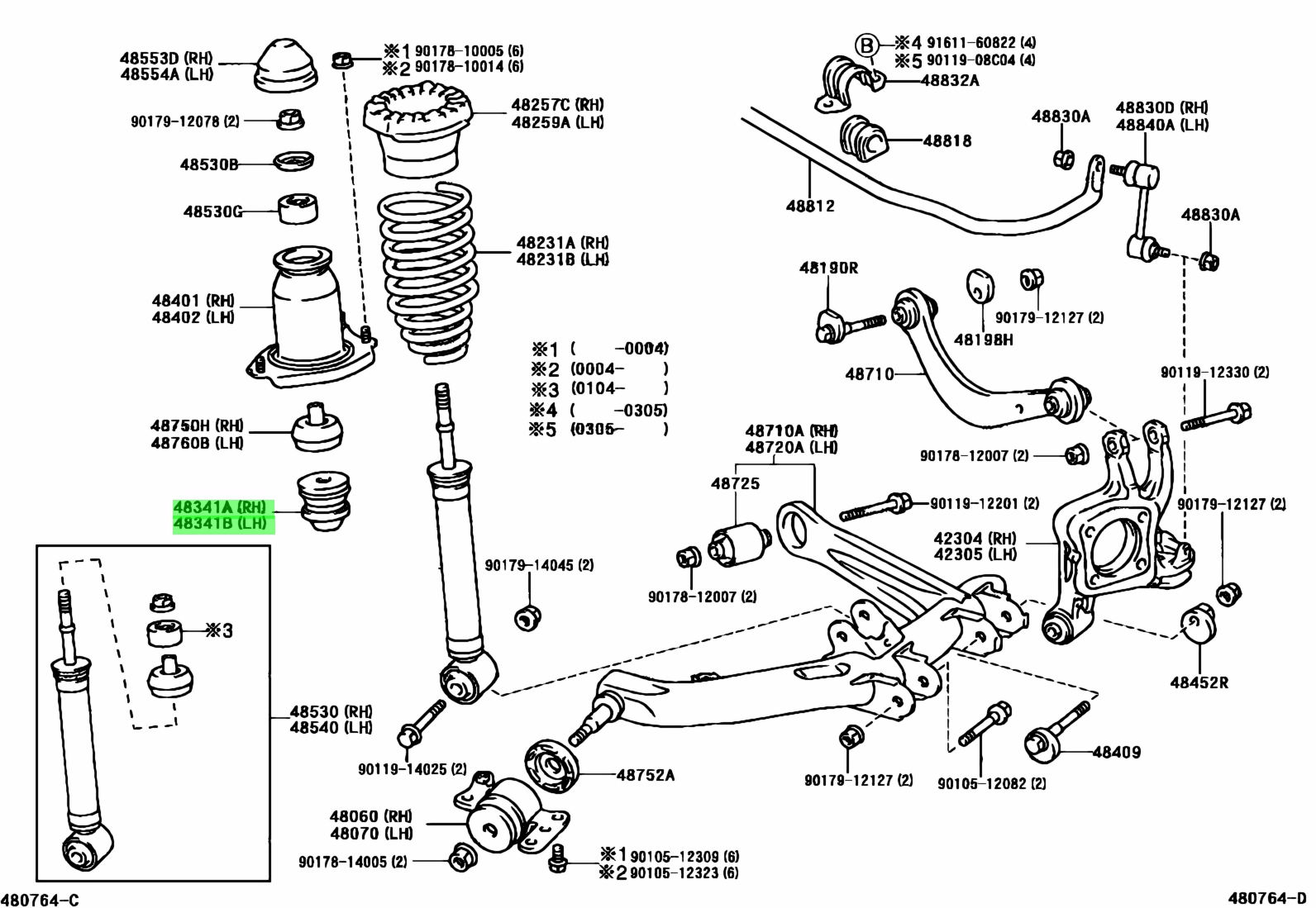 Toyota 48341 47010