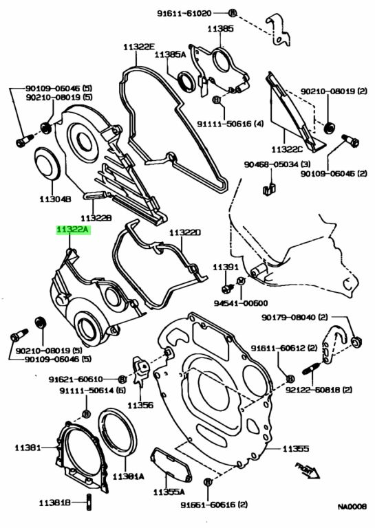Toyota 11321 64021