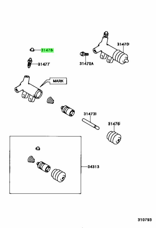 Toyota 31478 30010