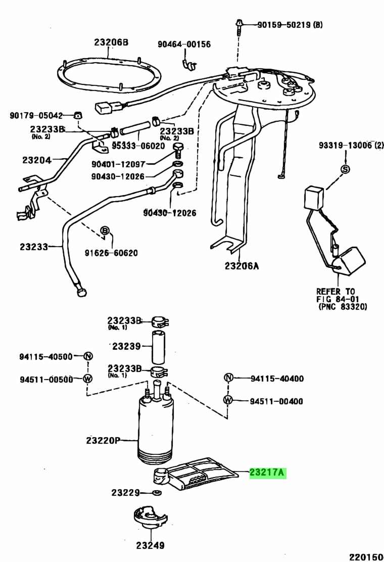 Toyota 23217 0d090