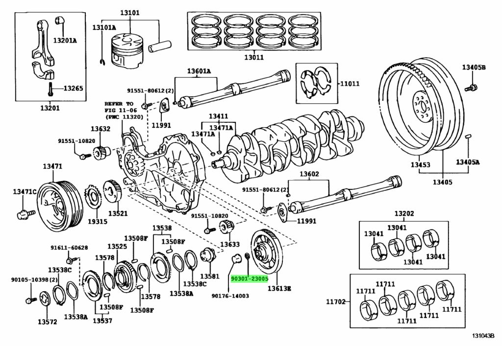 Прокладка toyota 9043035001