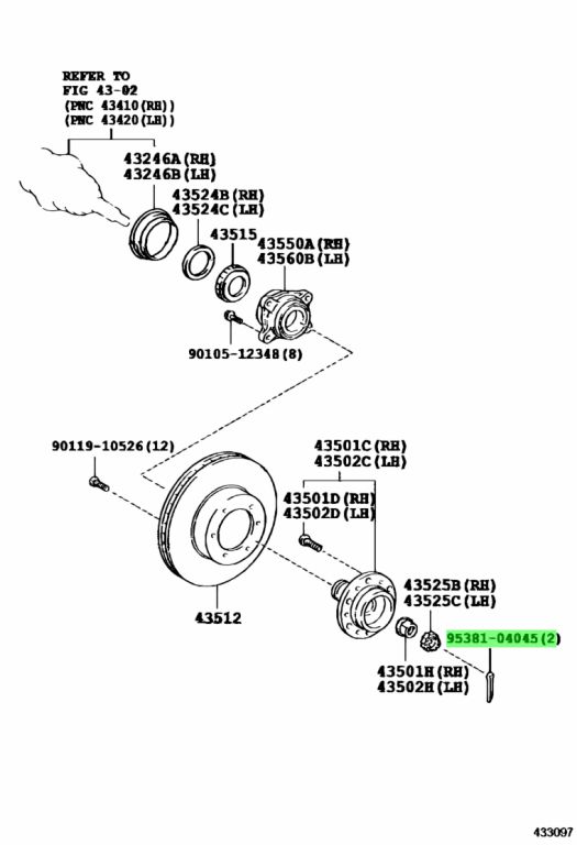 Toyota 95381 04030