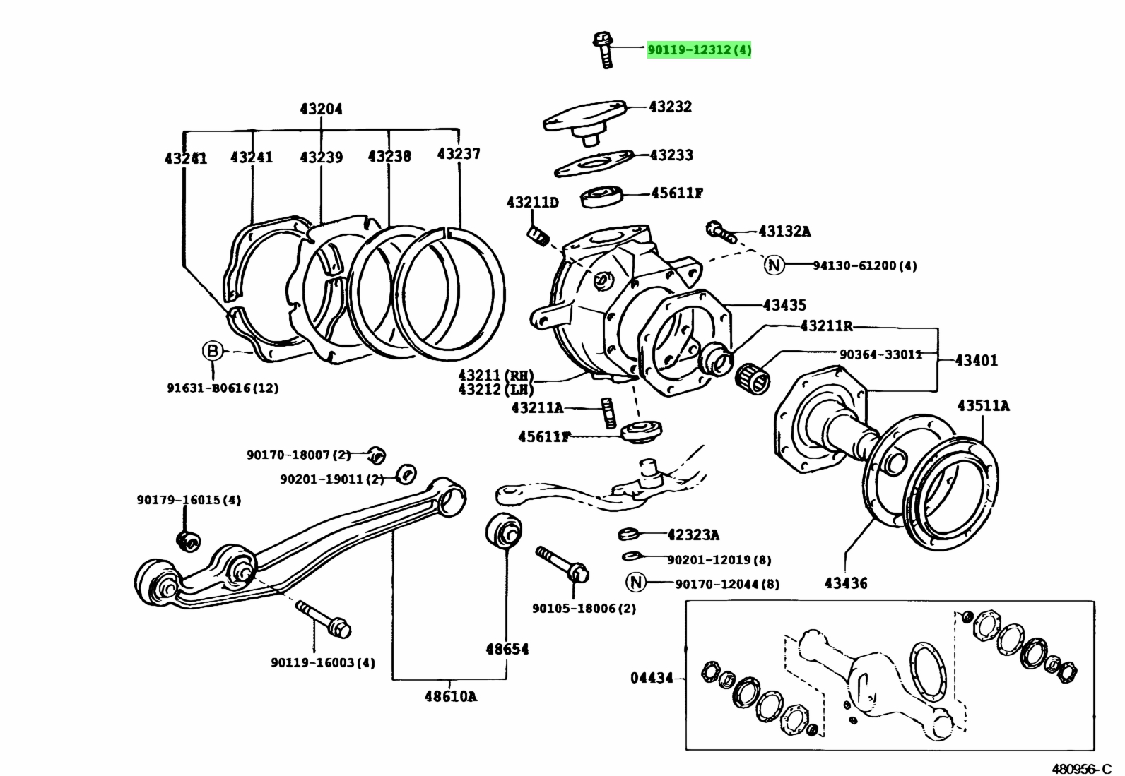 Toyota 90119 12278