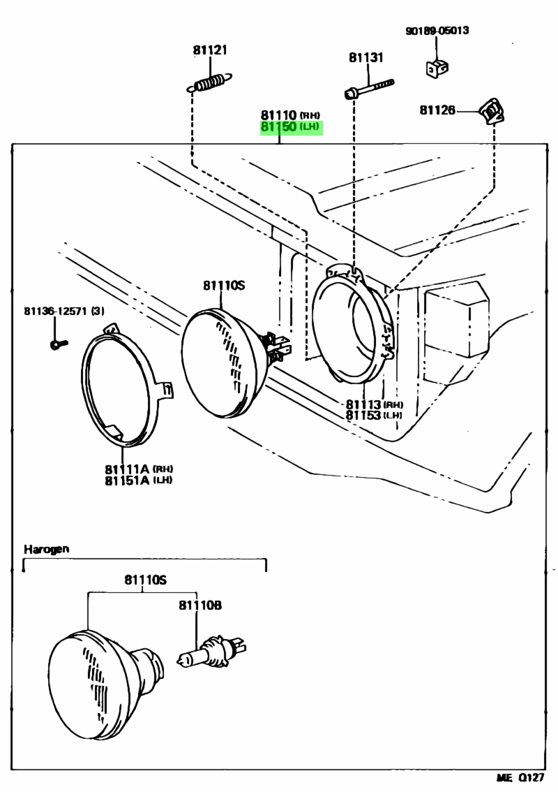 Buy Genuine Toyota 81150-60770 (8115060770) Headlamp Assy, Lh. Prices ...