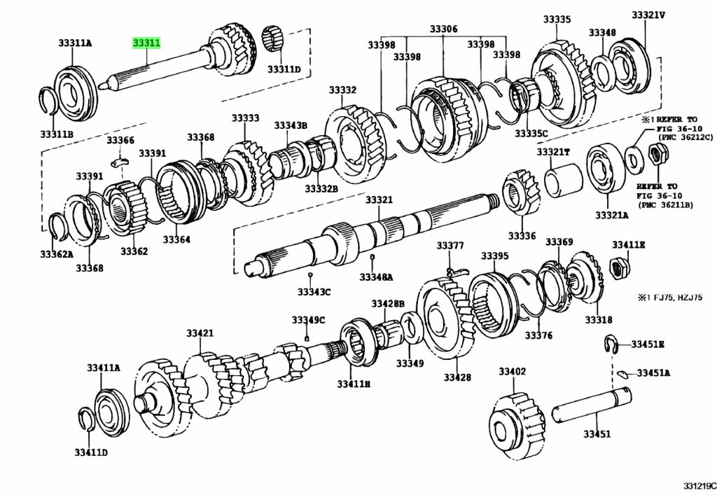 Buy Genuine Toyota 33301-35090 (3330135090) Shaft, Input. Prices, fast ...