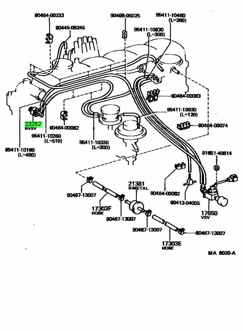 Buy Genuine Toyota 9092505052 (90925-05052) Valve, Bimetal Vacuum ...