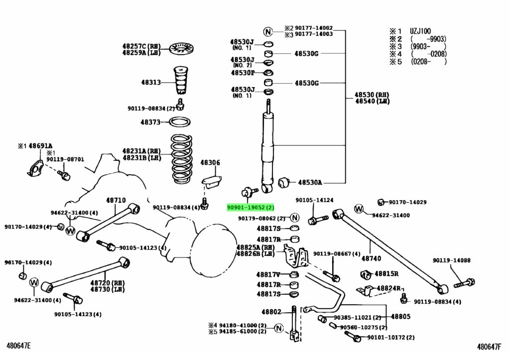 Genuine Toyota 90901-19052 (9090119052) BOLT - Amayama