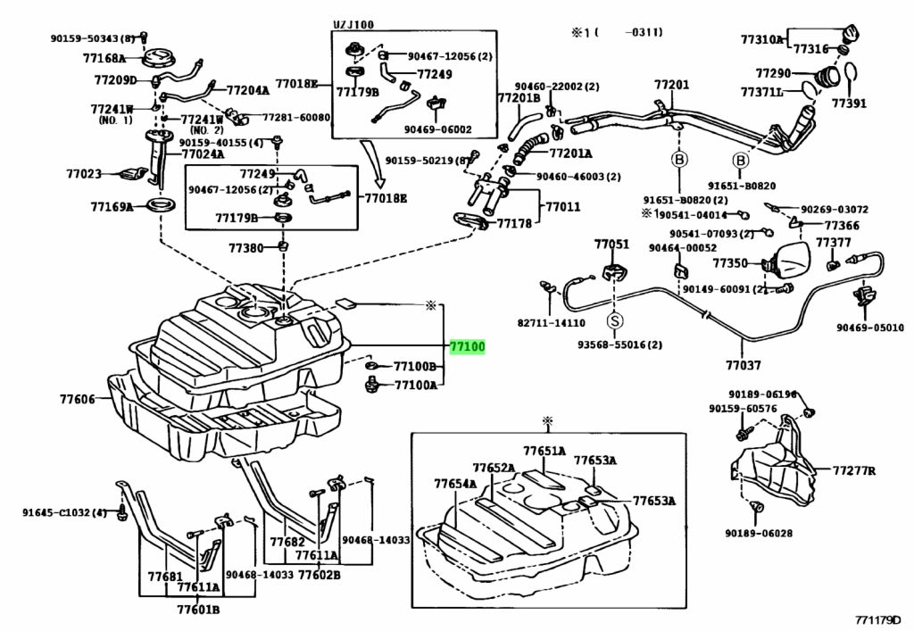 Toyota tank расход топлива