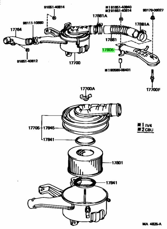 Toyota 16584 61030