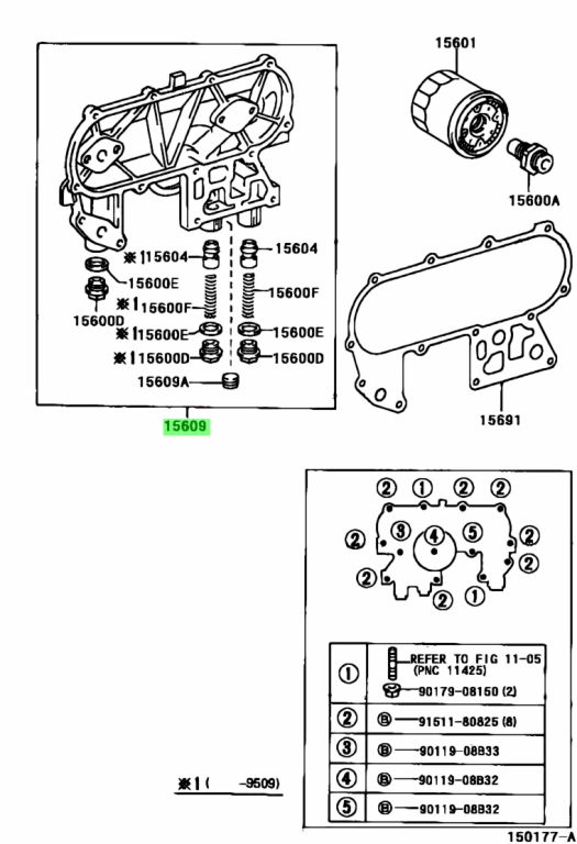 Buy Genuine Toyota 15609-54043 (1560954043) Bracket Sub-Assy, Oil ...