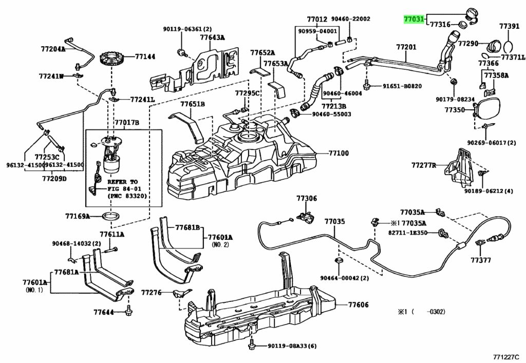 Buy Genuine Toyota 77300-35040 (7730035040) Cap Assy, Fuel Tank. Prices 