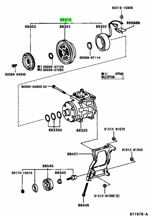 Buy Genuine Toyota 88410-60330 (8841060330) Clutch Assy, Magnet. Prices ...