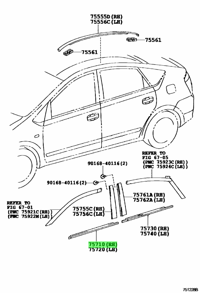 Toyota 55054 47010